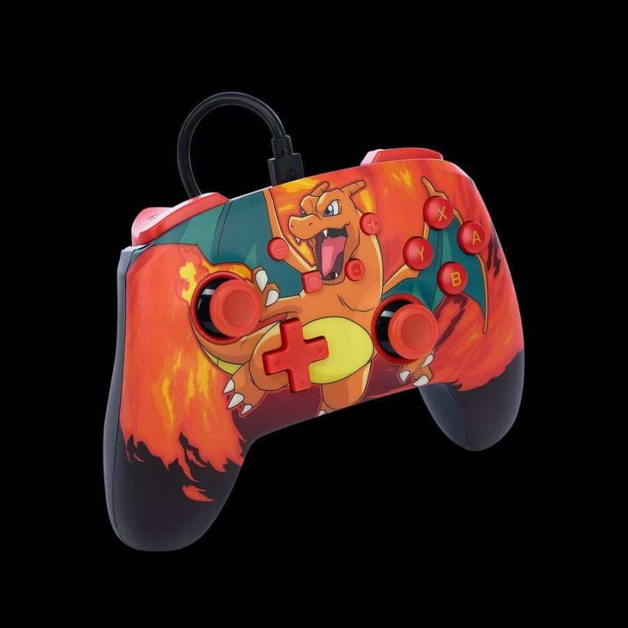 PowerA Enhanced Wired Controller for Nintendo Switch - Pokemon Charizard Vortex Gaming Pad