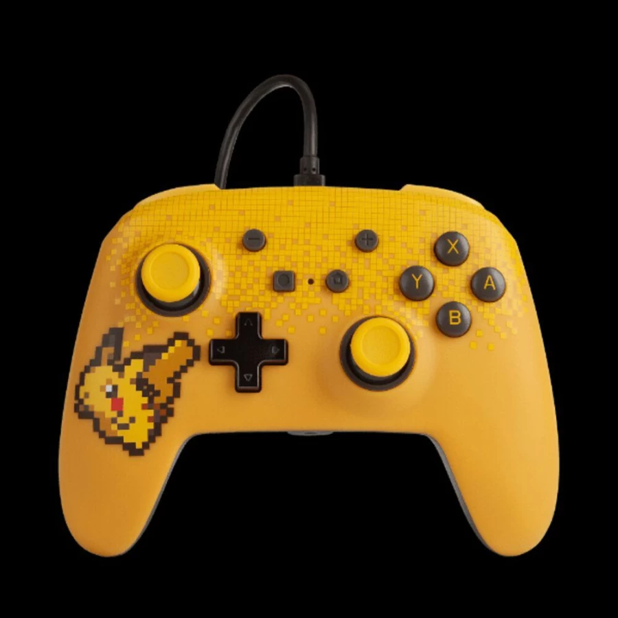 PowerA Enhanced Wired Controller for Nintendo Switch - Pokemon: Pixel Pikachu Design