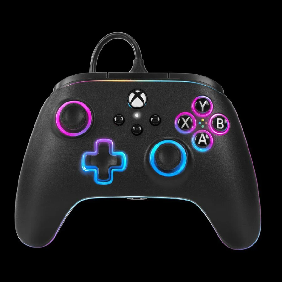 PowerA Lumectra Advantage Wired Controller for Xbox Series X|S - Black Gaming Gamepad