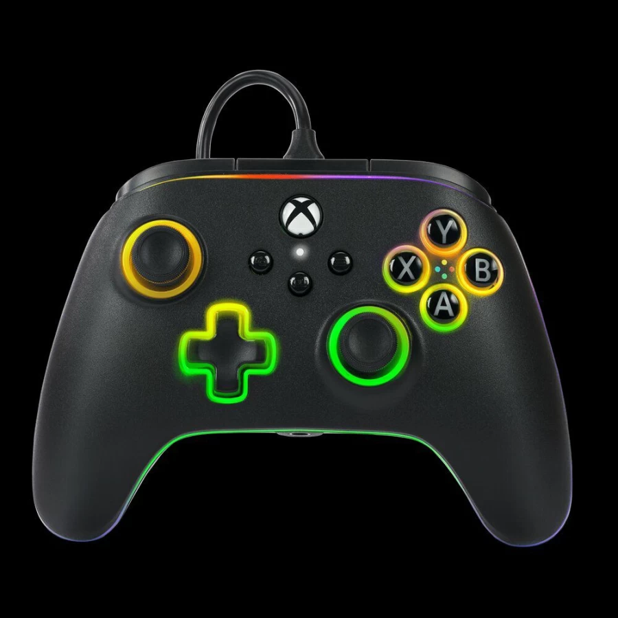 PowerA Lumectra Advantage Wired Controller for Xbox Series X|S - Black Gaming Gamepad