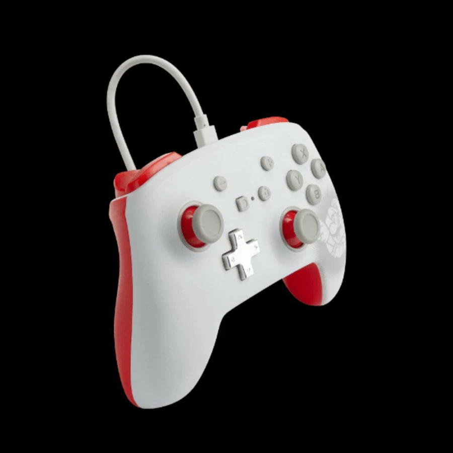 PowerA Enhanced Wired Controller for Nintendo Switch - Mario White Edition