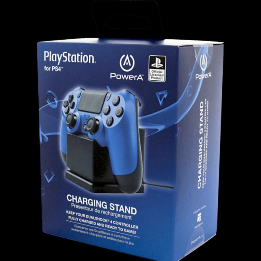 PowerA DualShock 4 Charging Stand for PlayStation 4 Controller - Fast Charging Dock Station with LED Indicator
