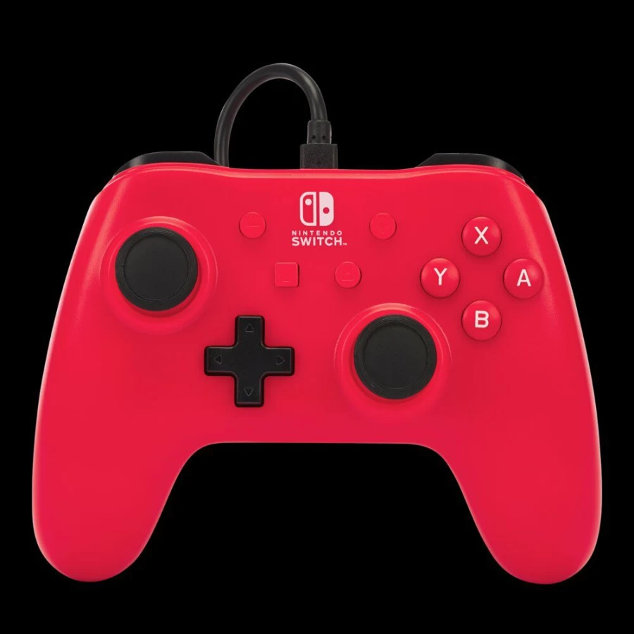 PowerA Enhanced Wired Controller for Nintendo Switch - Raspberry Red (Official Licensed)