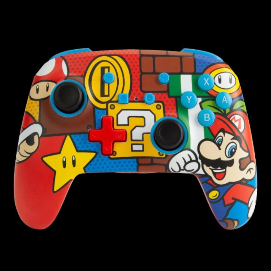 PowerA Mario Pop Enhanced Wireless Pro Controller for Nintendo Switch