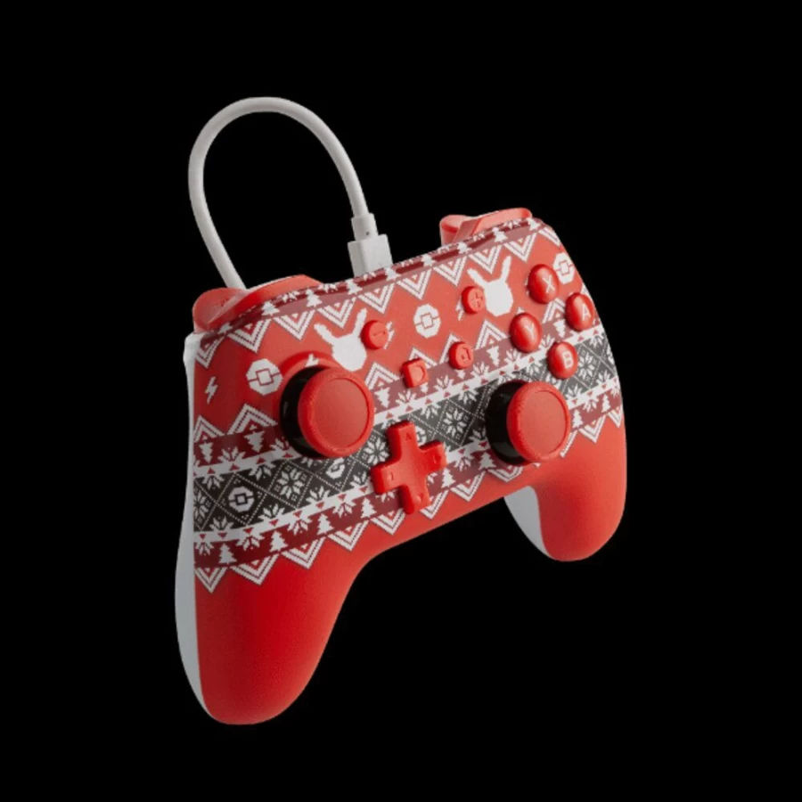 PowerA Wired Controller for Nintendo Switch - Pokemon Holiday Sweater Design Gamepad