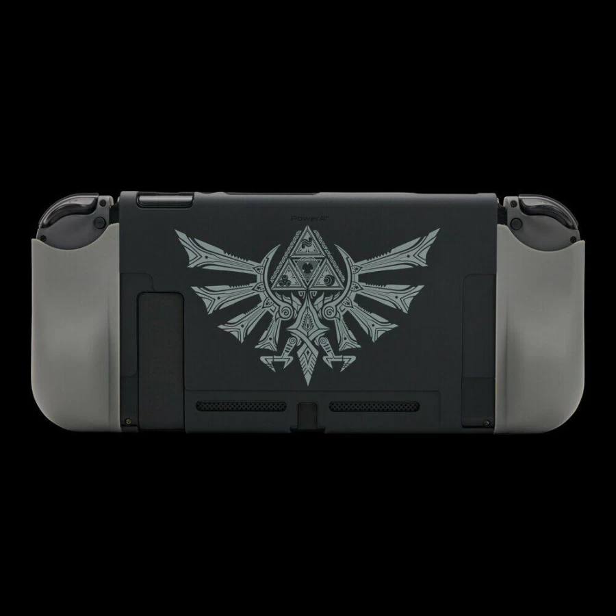 PowerA Nintendo Switch Console Shield - Silver Hyrule Crest Protective Cover