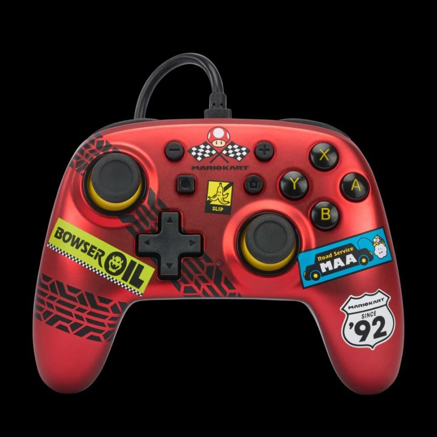 PowerA Mario Kart: Racer Red Wired Controller for Nintendo Switch - Nano Edition