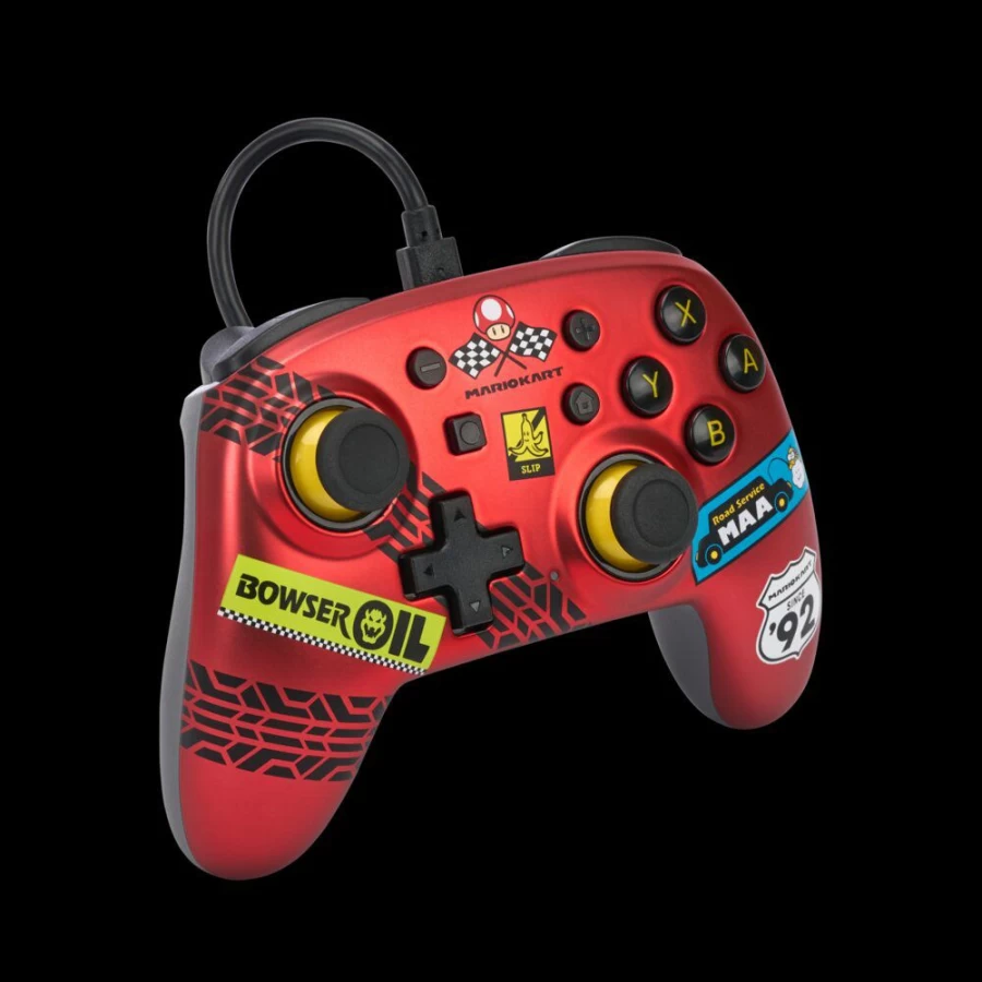 PowerA Mario Kart: Racer Red Wired Controller for Nintendo Switch - Nano Edition