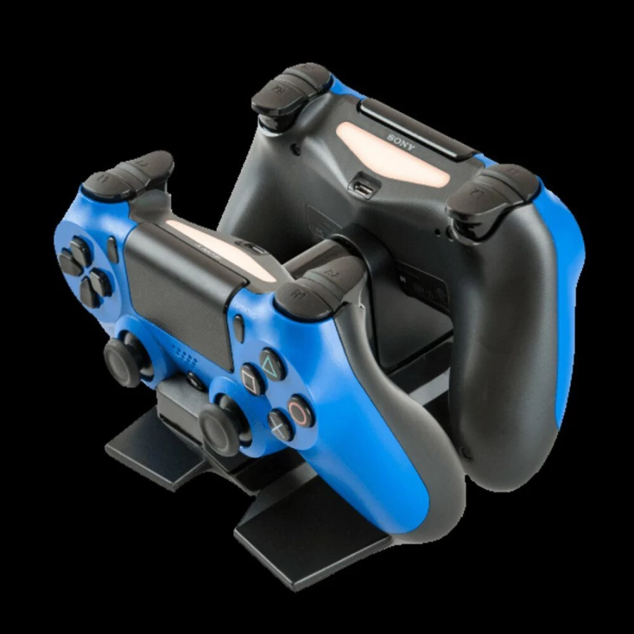 PowerA DualShock 4 Charging Station for PlayStation 4 - Fast Dock for 2 Controllers with LED Indicators