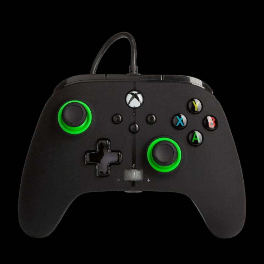 PowerA Enhanced Wired Gaming Controller for Xbox Series X/S - Green Hint Official Licensed