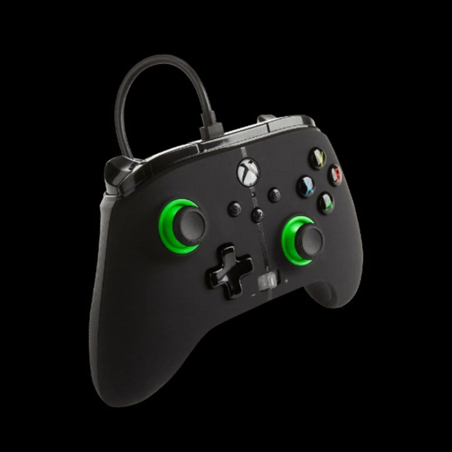 PowerA Enhanced Wired Gaming Controller for Xbox Series X/S - Green Hint Official Licensed