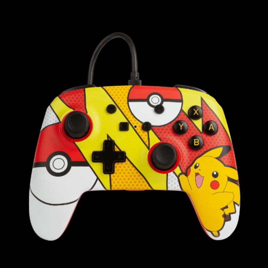 PowerA Enhanced Wired Controller for Nintendo Switch - Pokemon Pikachu Pop Art Design