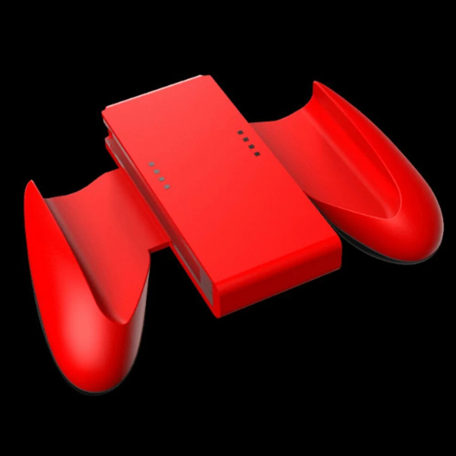 PowerA Red Joy-Con Comfort Grip for Nintendo Switch - Enhanced Ergonomic Handle Controller