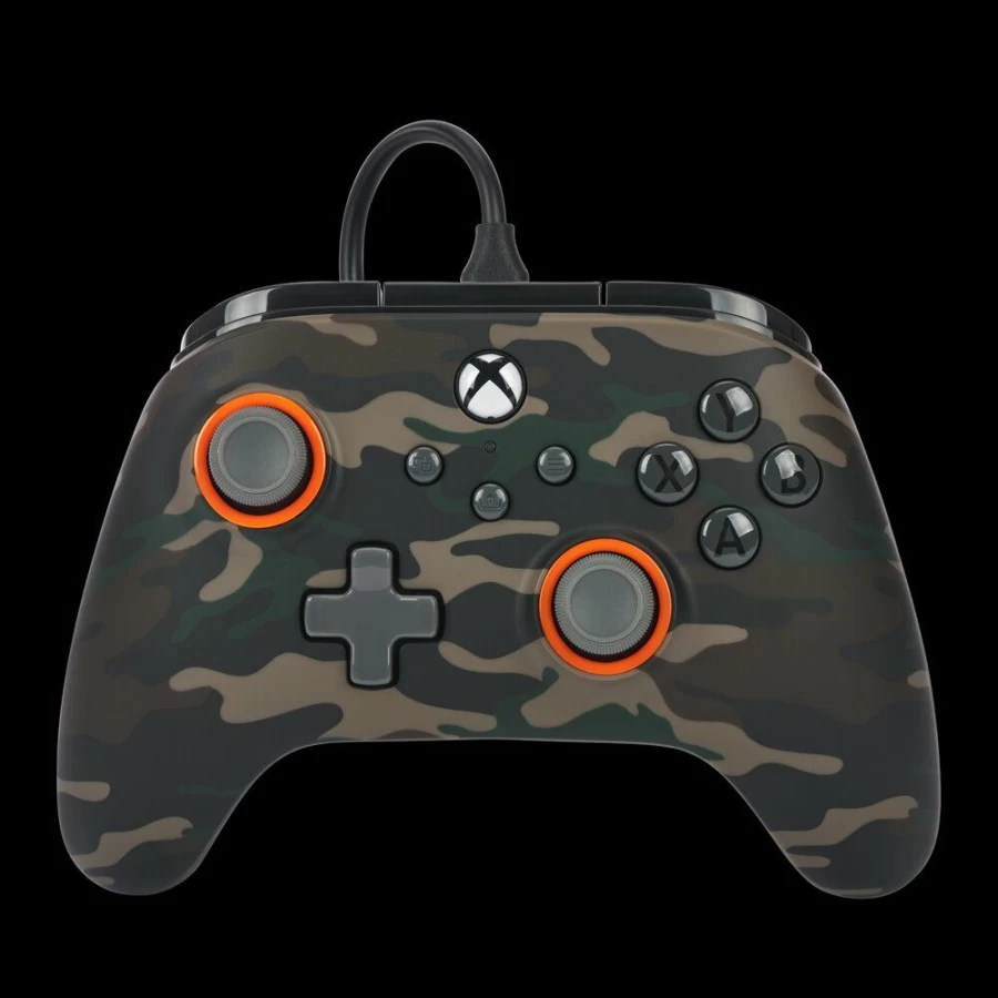 PowerA Advantage Wired Controller for Xbox Series X/S - Woodland Camo Gaming Gamepad