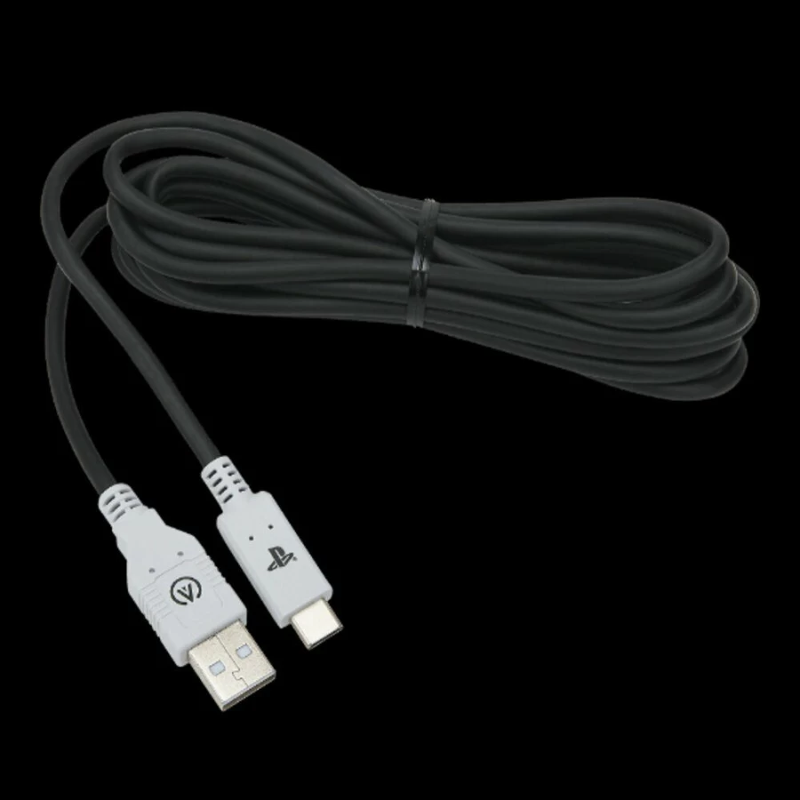 PowerA USB-C Charging Cable for PlayStation 5 - Fast Charging & Durable Cord Compatible with PS5 Controllers and Devices