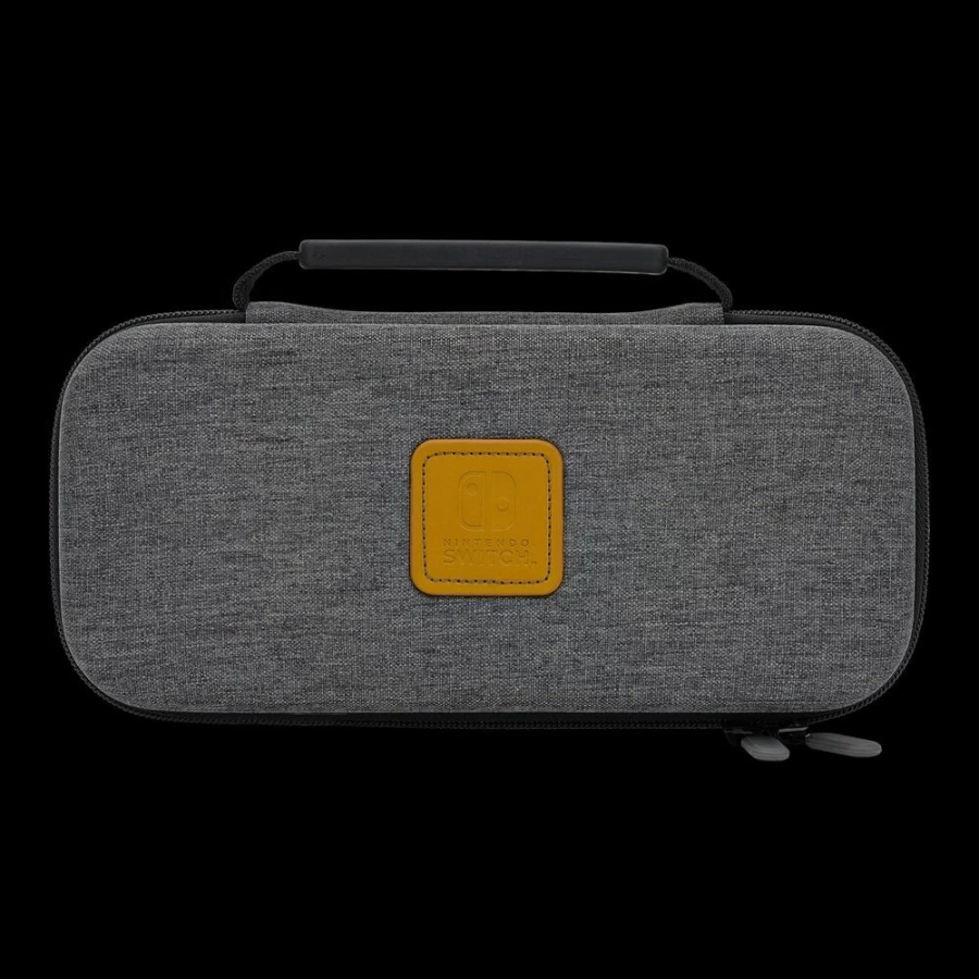 PowerA Protective Case for Nintendo Switch OLED, Switch & Switch Lite - Durable Charcoal Cover