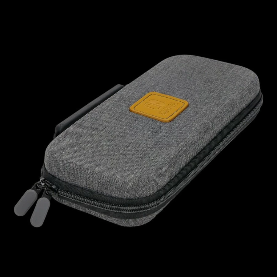 PowerA Protective Case for Nintendo Switch OLED, Switch & Switch Lite - Durable Charcoal Cover