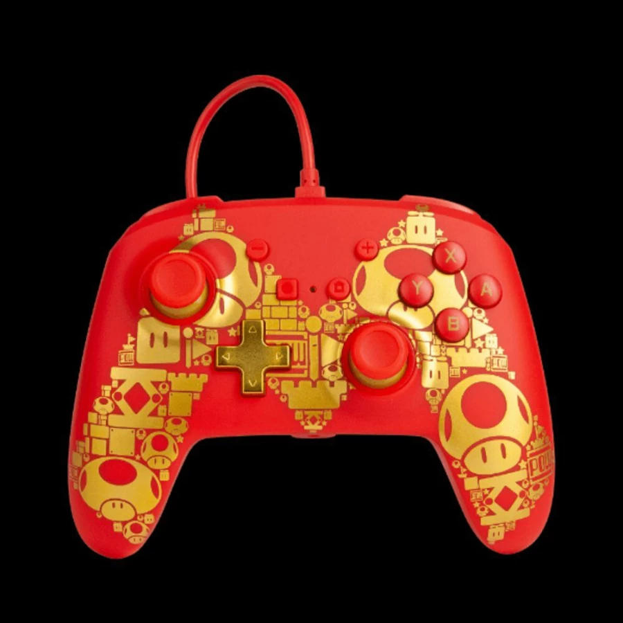 PowerA Enhanced Wired Pro Controller for Nintendo Switch - Golden Edition (Official Licensed)