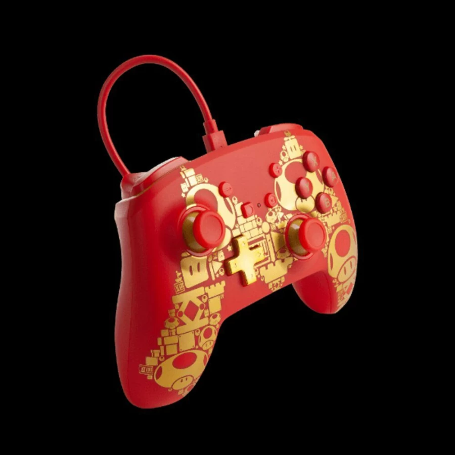 PowerA Enhanced Wired Pro Controller for Nintendo Switch - Golden Edition (Official Licensed)