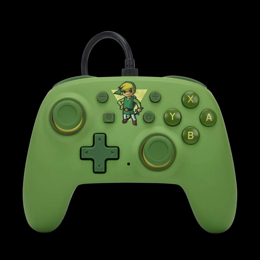 PowerA Nano Wired Controller for Nintendo Switch - Toon Link Edition - Official Licensed Gamepad