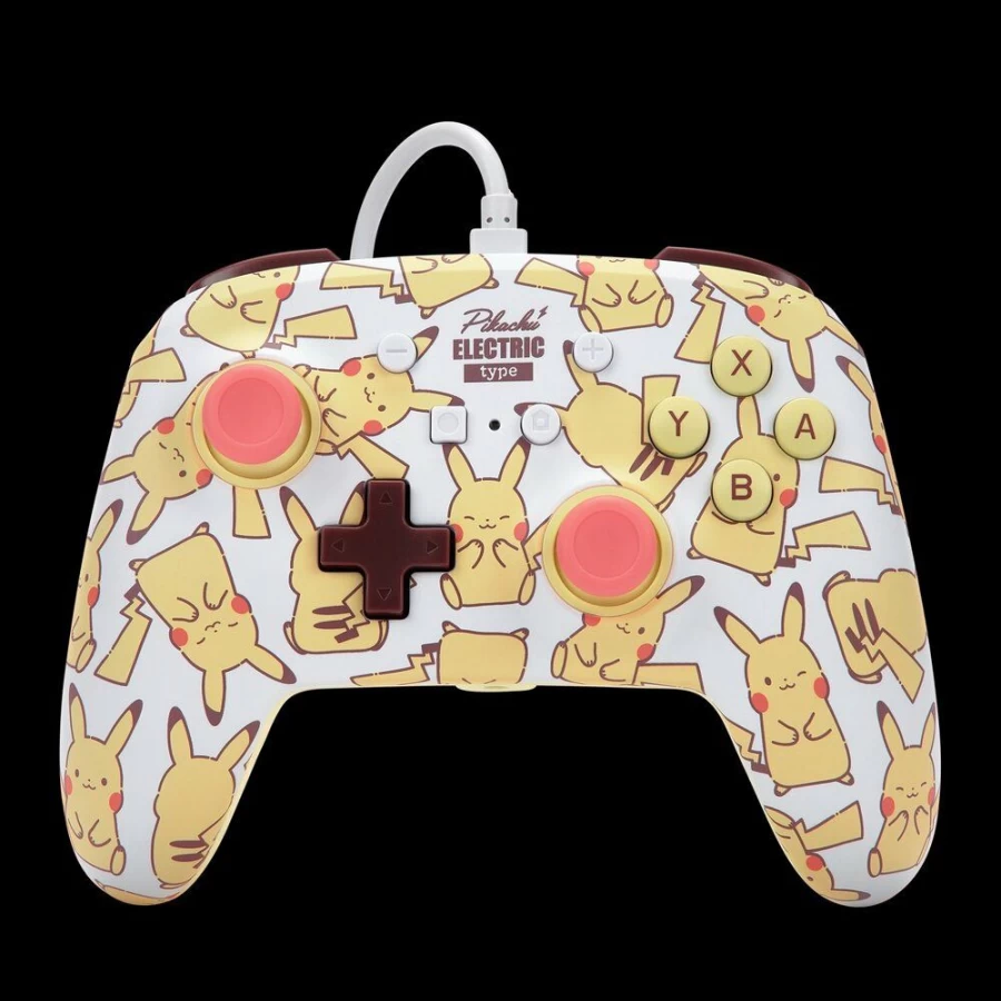 PowerA Enhanced Wired Pikachu Blush Controller for Nintendo Switch - Officially Licensed
