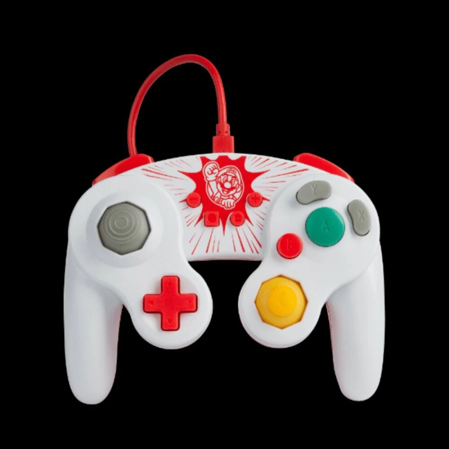 PowerA Mario Wired Controller for Nintendo Switch - Gamecube Style Design