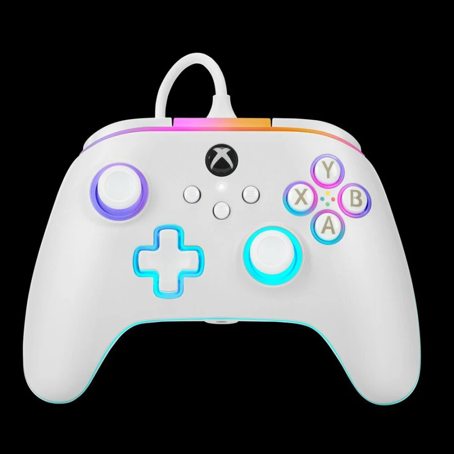 PowerA Lumectra Advantage Wired Controller for Xbox Series X|S - White Gaming Controller