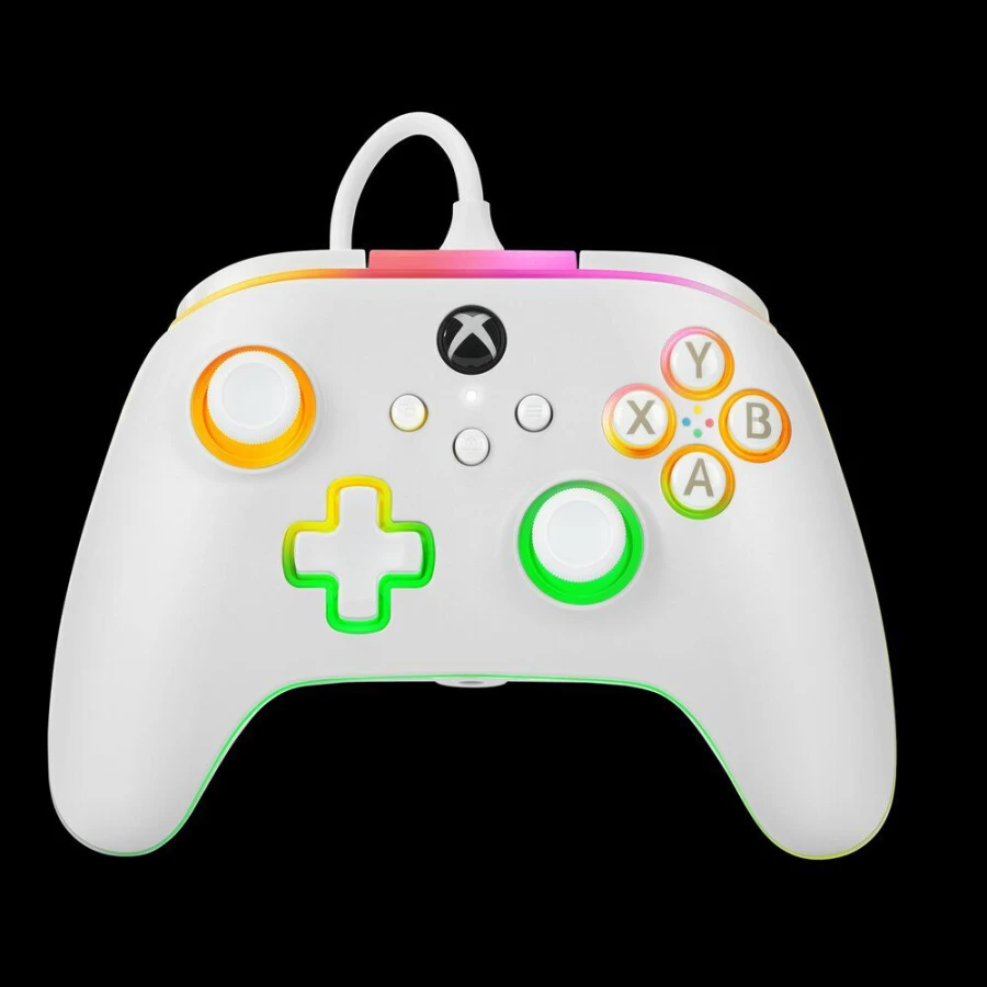 PowerA Lumectra Advantage Wired Controller for Xbox Series X|S - White Gaming Controller