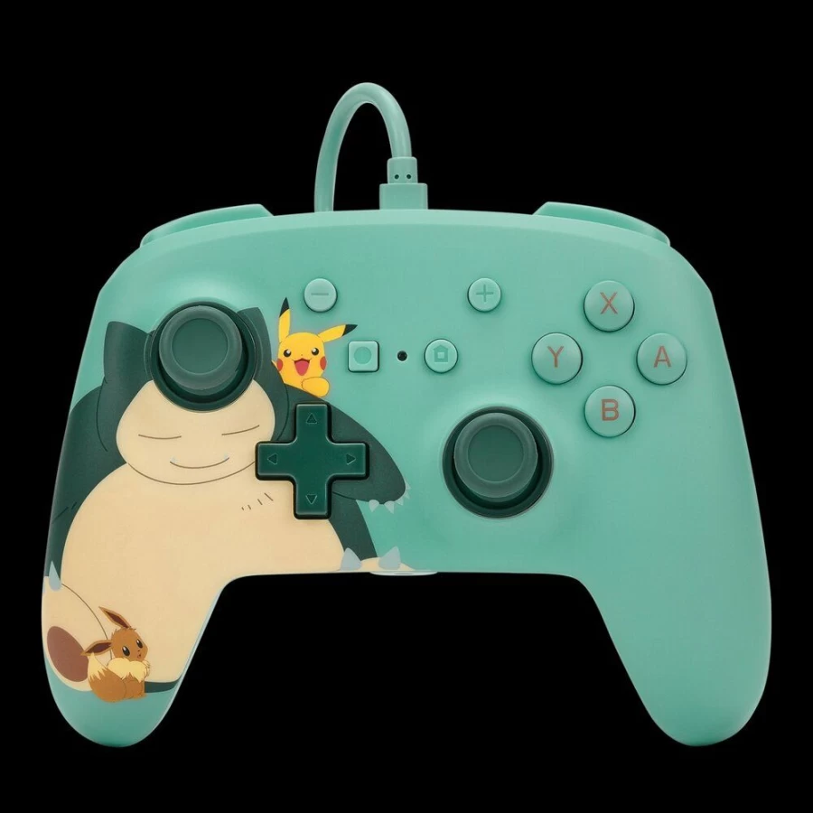 PowerA Enhanced Wired Controller for Nintendo Switch - Pokemon Snorlax & Friends Edition