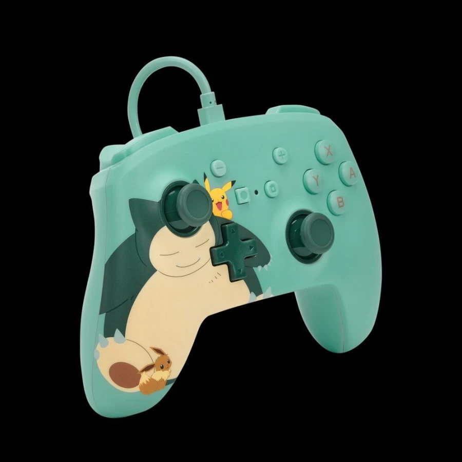 PowerA Enhanced Wired Controller for Nintendo Switch - Pokemon Snorlax & Friends Edition