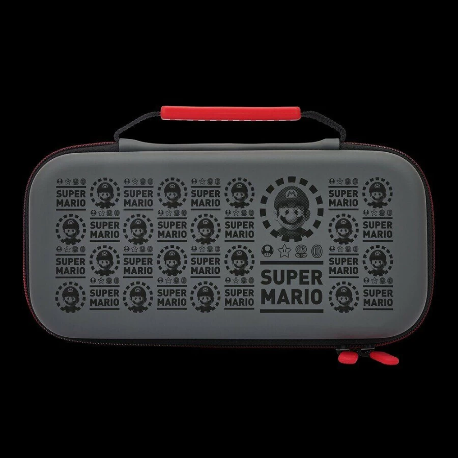 PowerA Super Mario Black Protective Case for Nintendo Switch OLED, Switch, and Switch Lite - Durable Cover