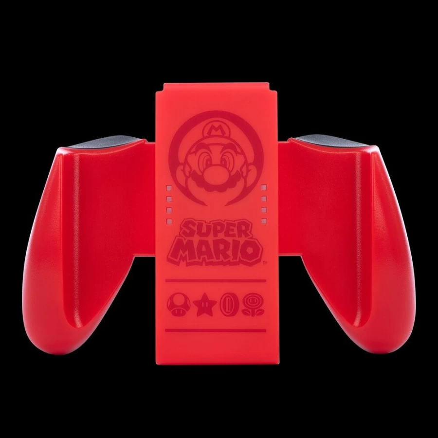 PowerA Super Mario Red Joy-Con Comfort Grip for Nintendo Switch - Enhanced Comfort Controller Holder