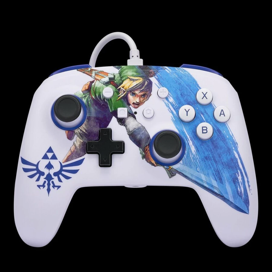 PowerA Enhanced Wired Pro Controller for Nintendo Switch - Zelda Master Sword Edition