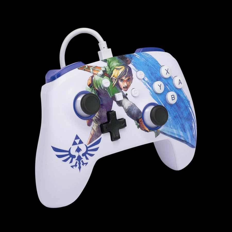PowerA Enhanced Wired Pro Controller for Nintendo Switch - Zelda Master Sword Edition