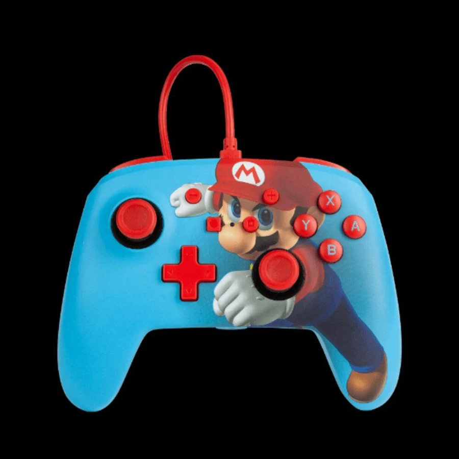PowerA Enhanced Wired Controller for Nintendo Switch - Super Mario Themed Gamepad