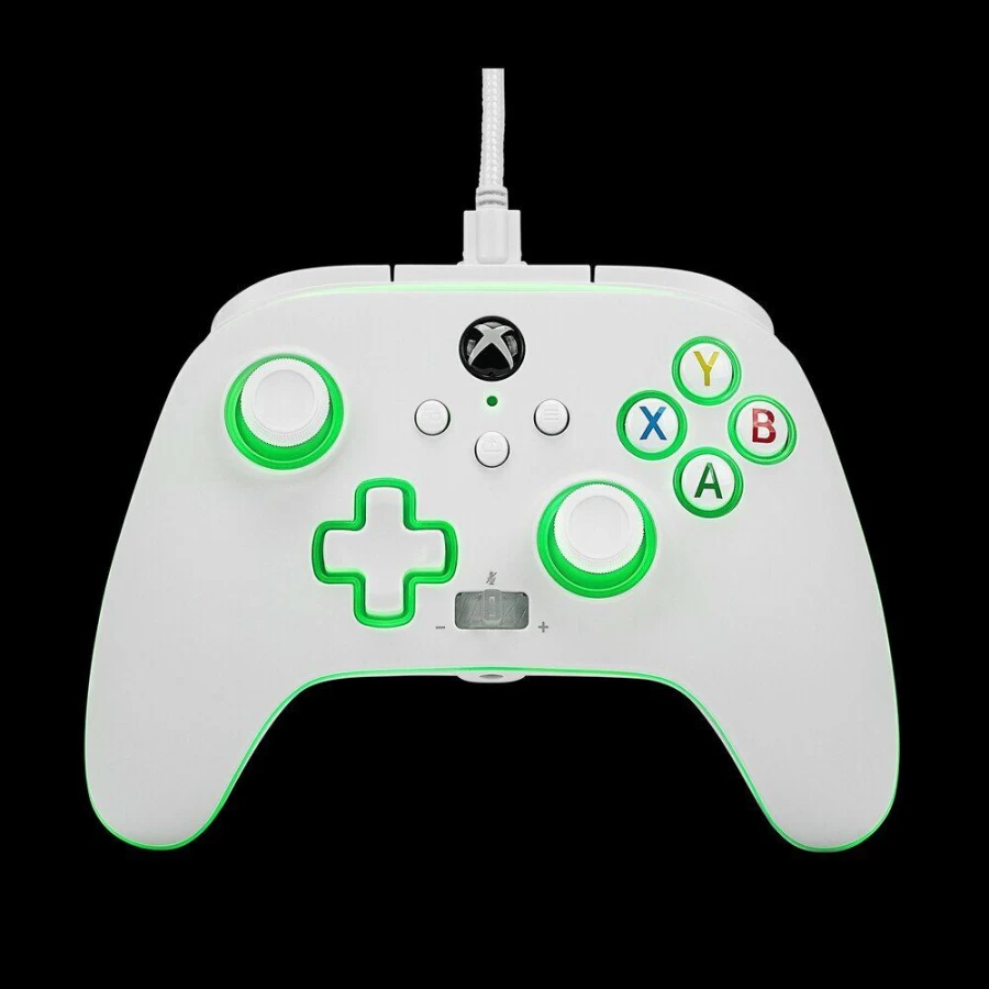 PowerA Spectra Enhanced Wired Gaming Controller for Xbox Series X|S - White | Officially Licensed for Xbox