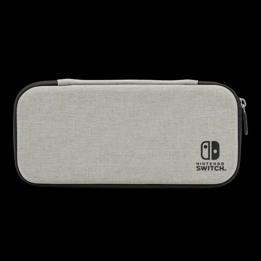 PowerA Slim Protective Case for Nintendo Switch OLED, Switch & Switch Lite - Lightweight Grey Cover