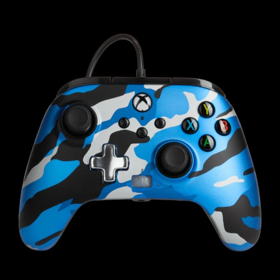 PowerA Enhanced Wired Xbox Series X|S Controller - Metallic Blue Camo Design
