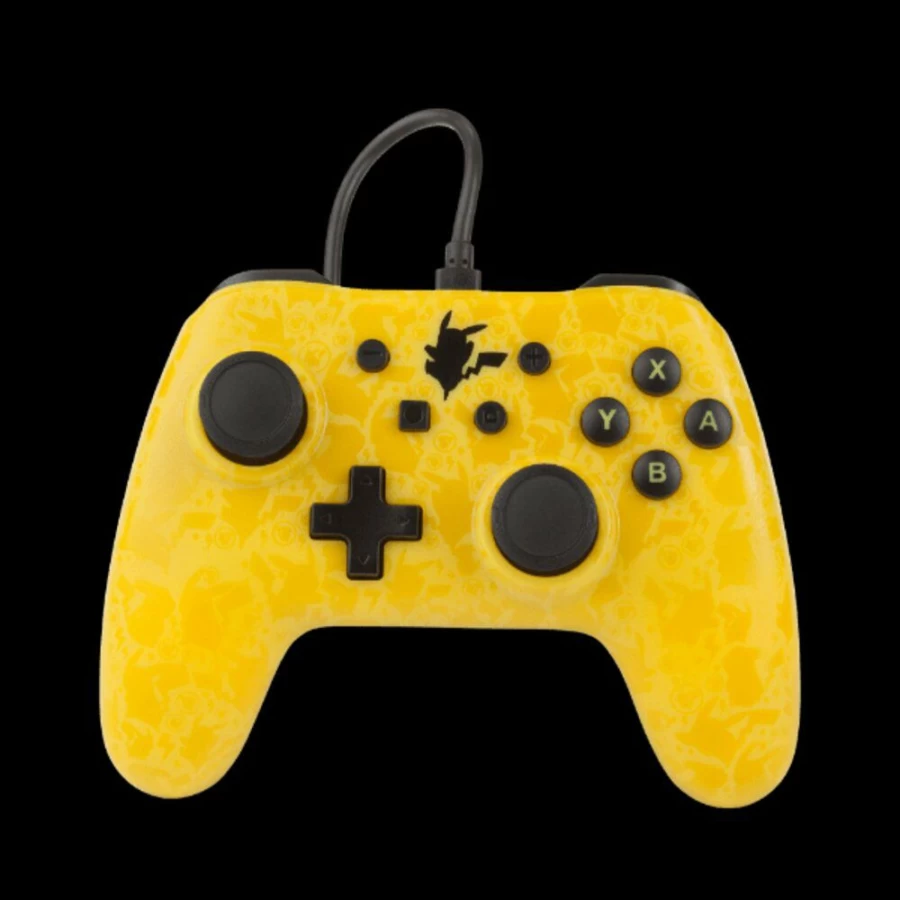 PowerA Wired Controller for Nintendo Switch - Pikachu Silhouette Design - Officially Licensed