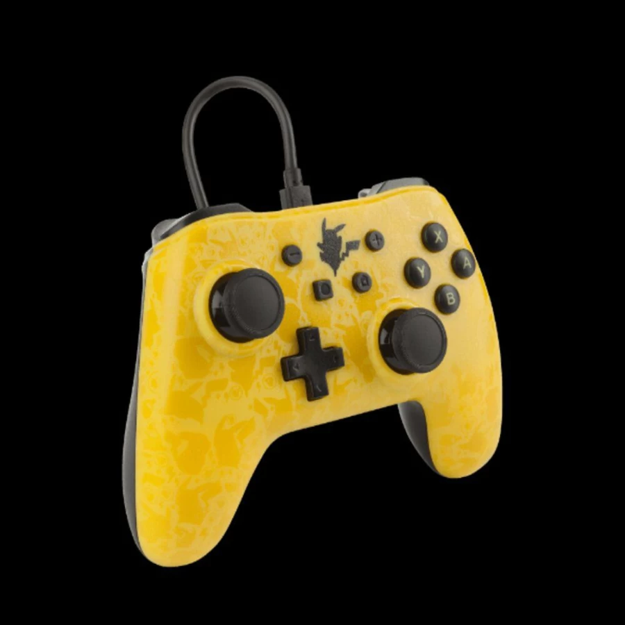 PowerA Wired Controller for Nintendo Switch - Pikachu Silhouette Design - Officially Licensed