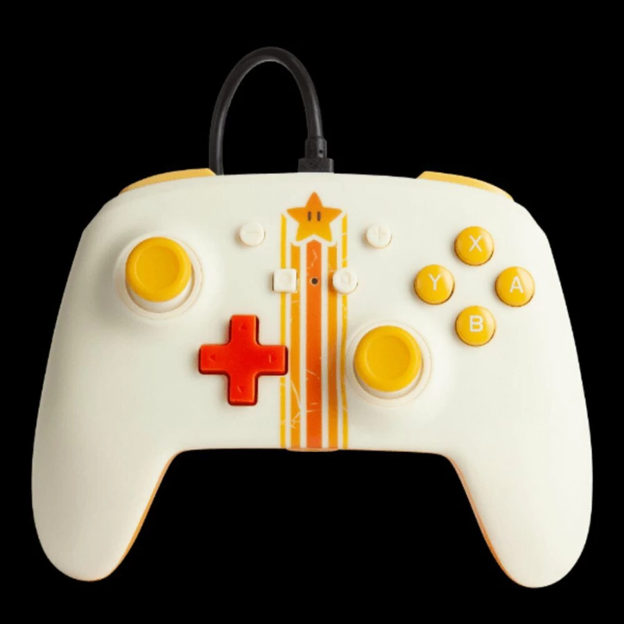PowerA Enhanced Wired Controller for Nintendo Switch - Vintage Star Design, Officially Licensed