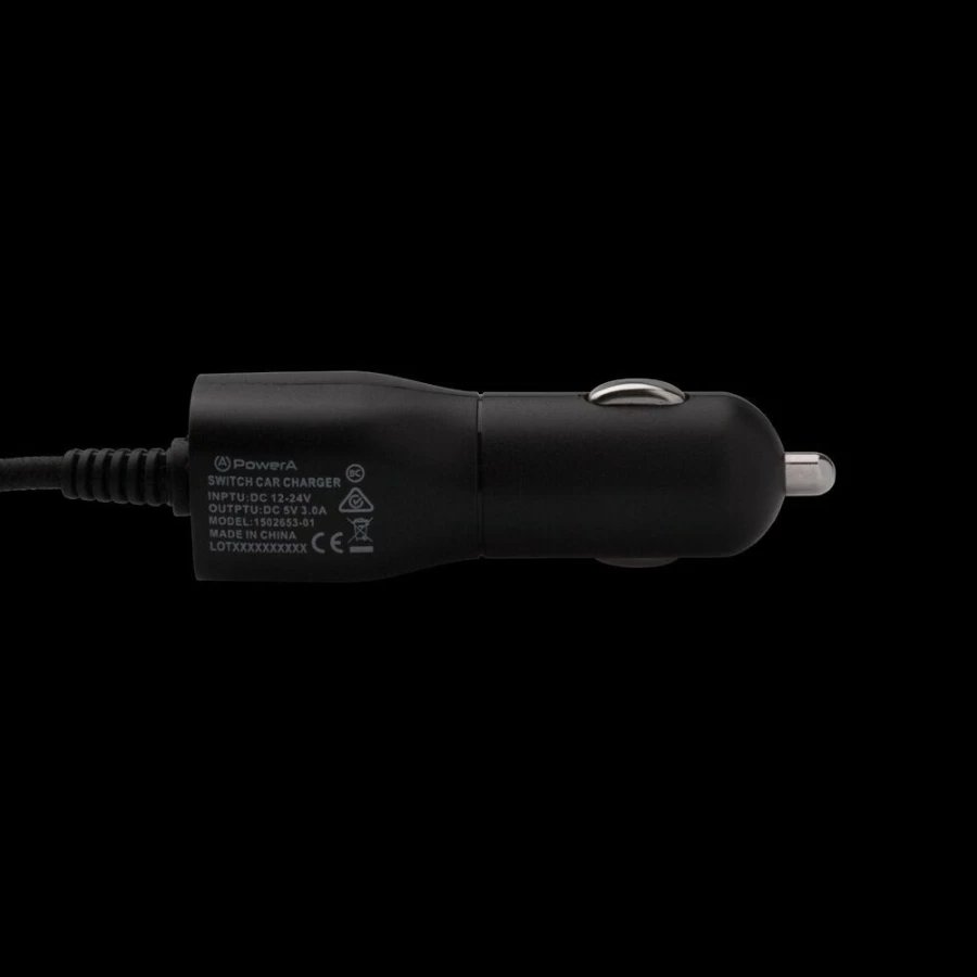 PowerA USB-C Car Charger for Nintendo Switch - Fast Charging Portable Power Adapter