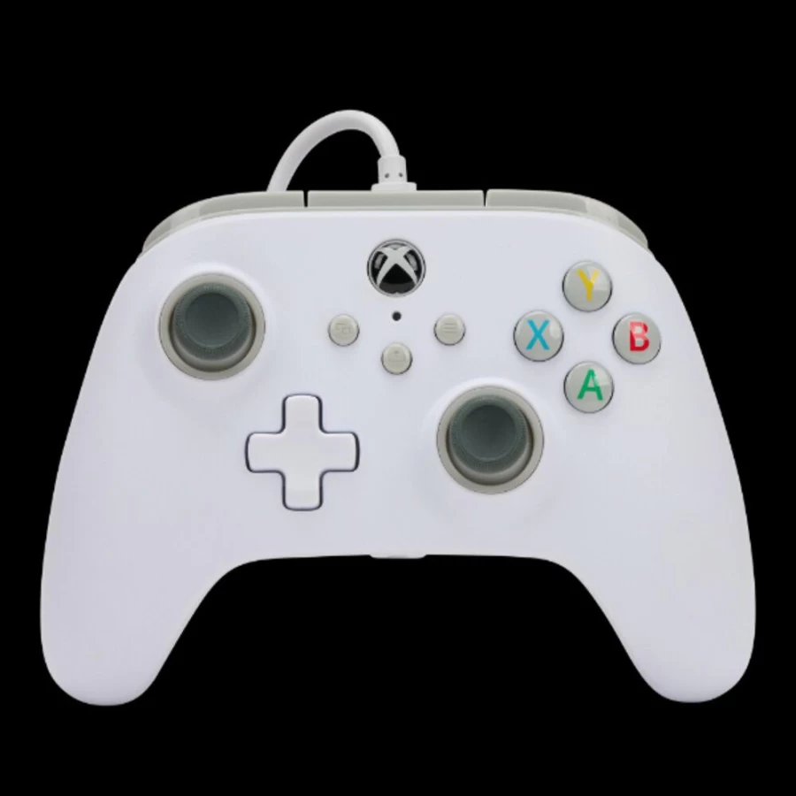 PowerA Enhanced Wired Gaming Controller for Xbox Series X & S - Official Licensed, Ergonomic Design, White