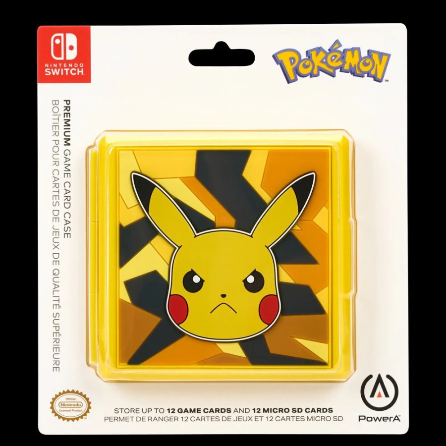 PowerA Camo Storm Pikachu Nintendo Switch Game Card Holder - Premium Protective Case