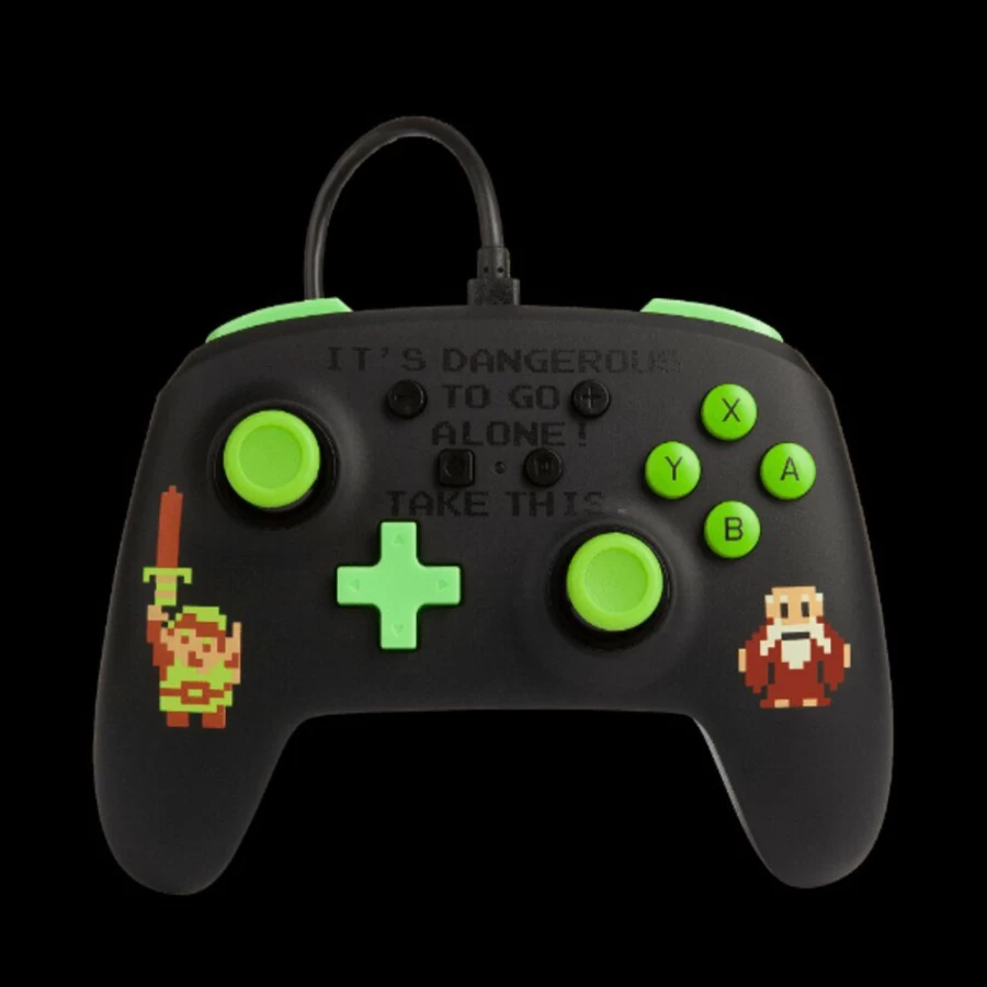 PowerA Enhanced Wired Controller for Nintendo Switch - Legend of Zelda Retro Design