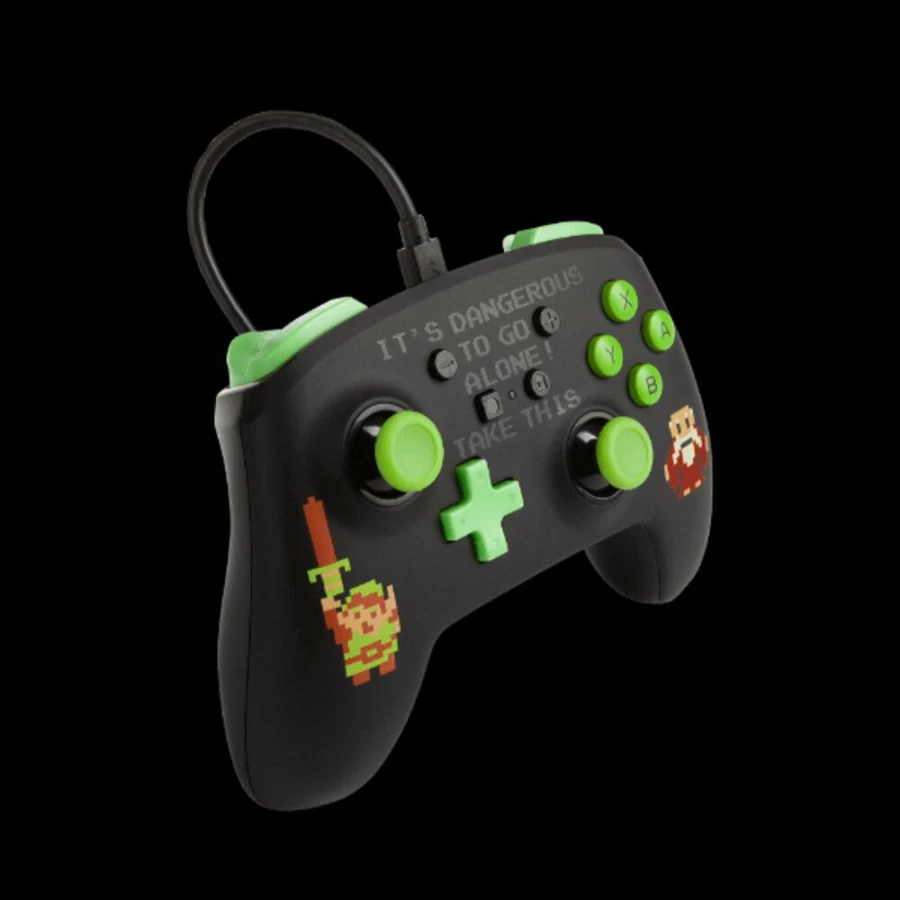 PowerA Enhanced Wired Controller for Nintendo Switch - Legend of Zelda Retro Design
